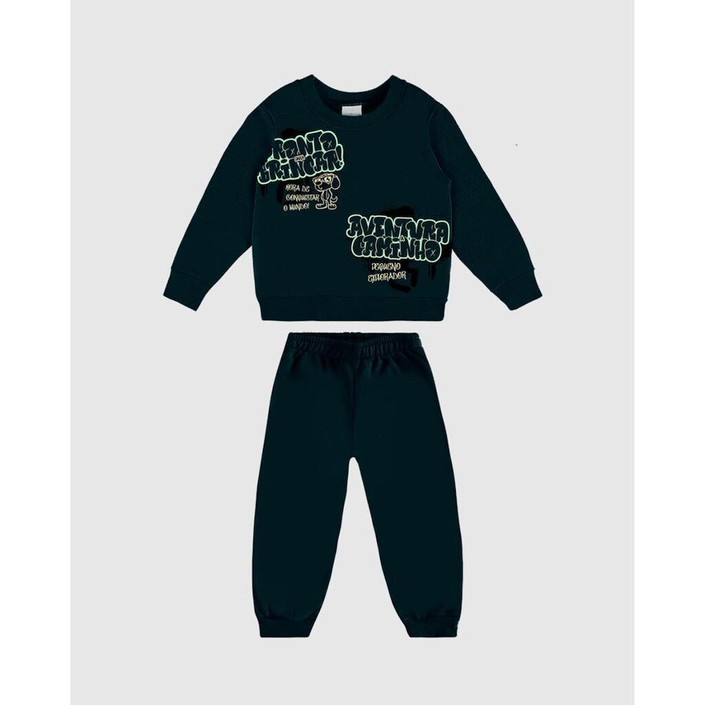 Conjunto Moletom Flanelado Menino Malwee Kids Ref. 0126255