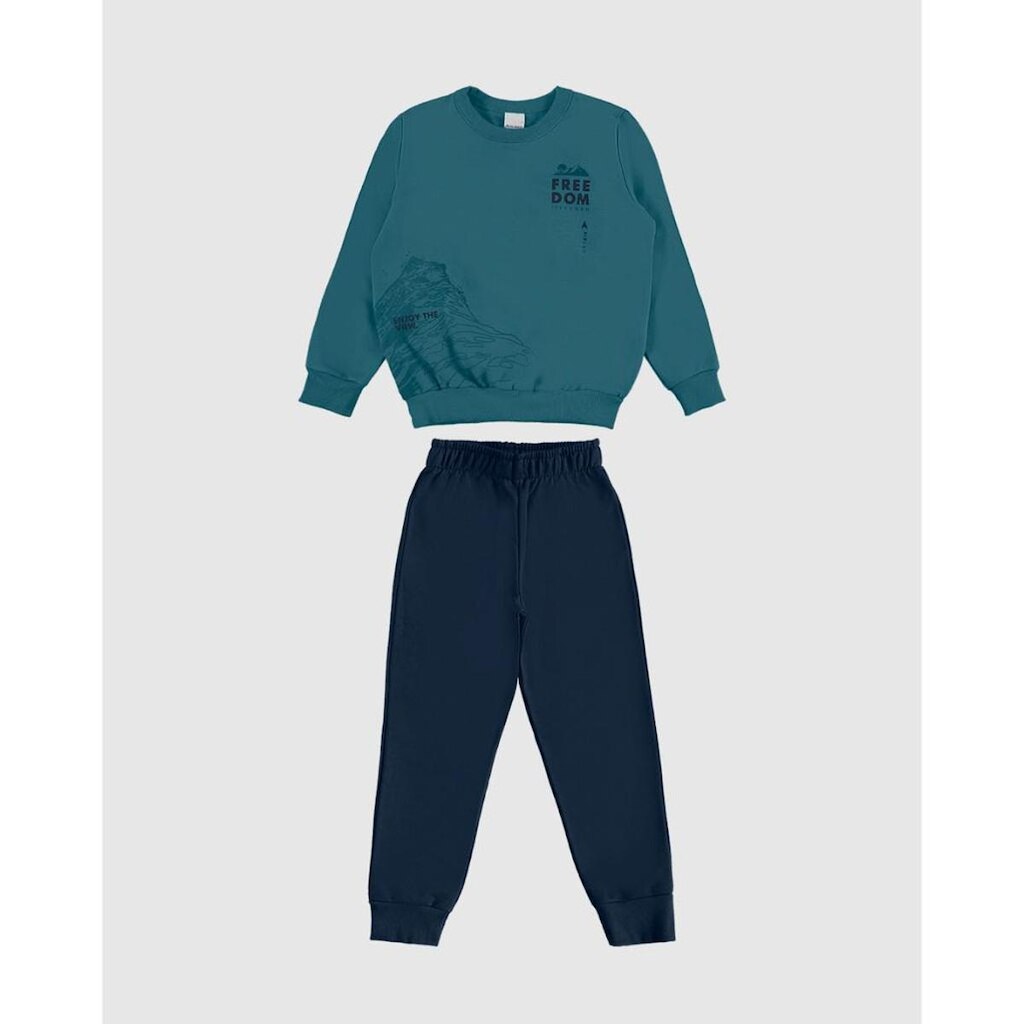 Conjunto Moletom Flanelado Menino Malwee Kids Ref. 0126475