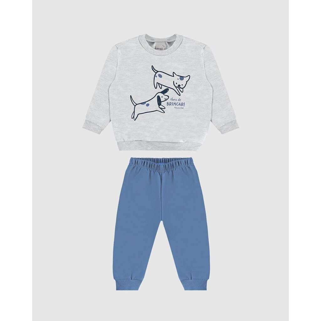 Conjunto Moletom Flanelado Menino Malwee Kids Ref. 126171