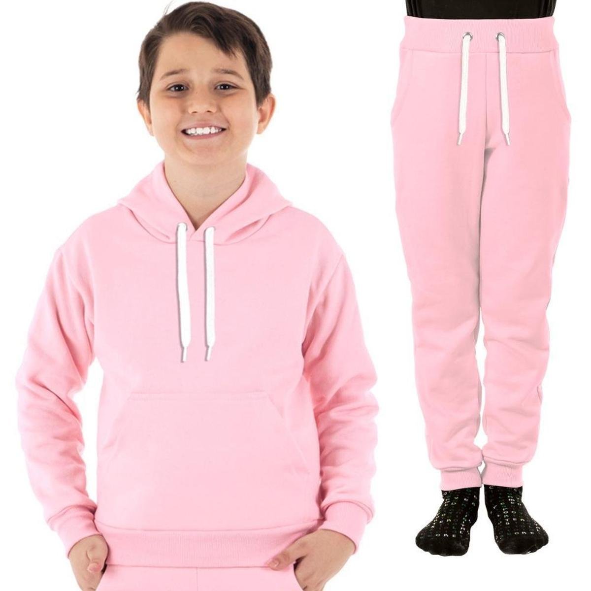 Conjunto Moletom Infantil Blusa de Frio Canguru e Calça Benellys Menor preço em Conjunto Moletom Infantil Blusa de Frio Canguru e Calça Benellys