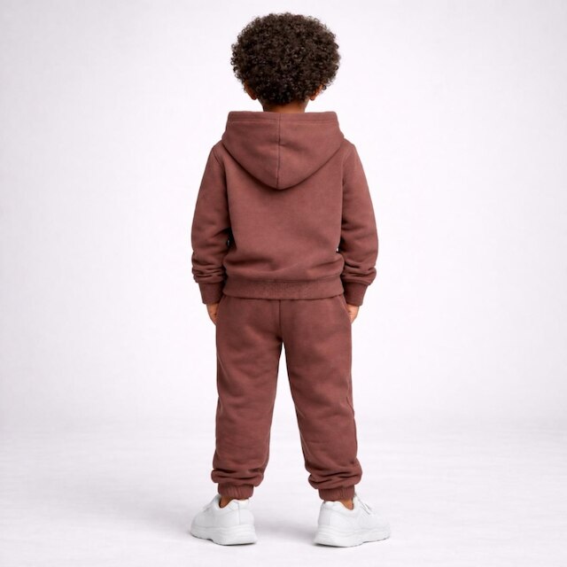 Conjunto Moletom Infantil Canguru Menino Blusa e Calça Ajustável