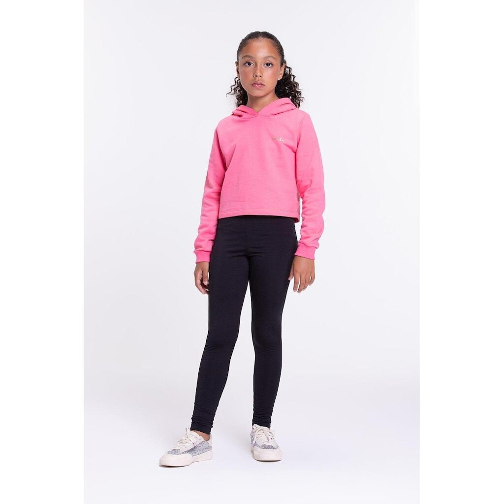 Conjunto Moletom Infantil Cropped com Capuz
