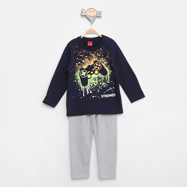 Conjunto Moletom Infantil Kyly Peluciado Estampado Masculino - Azul Escuro é boa?