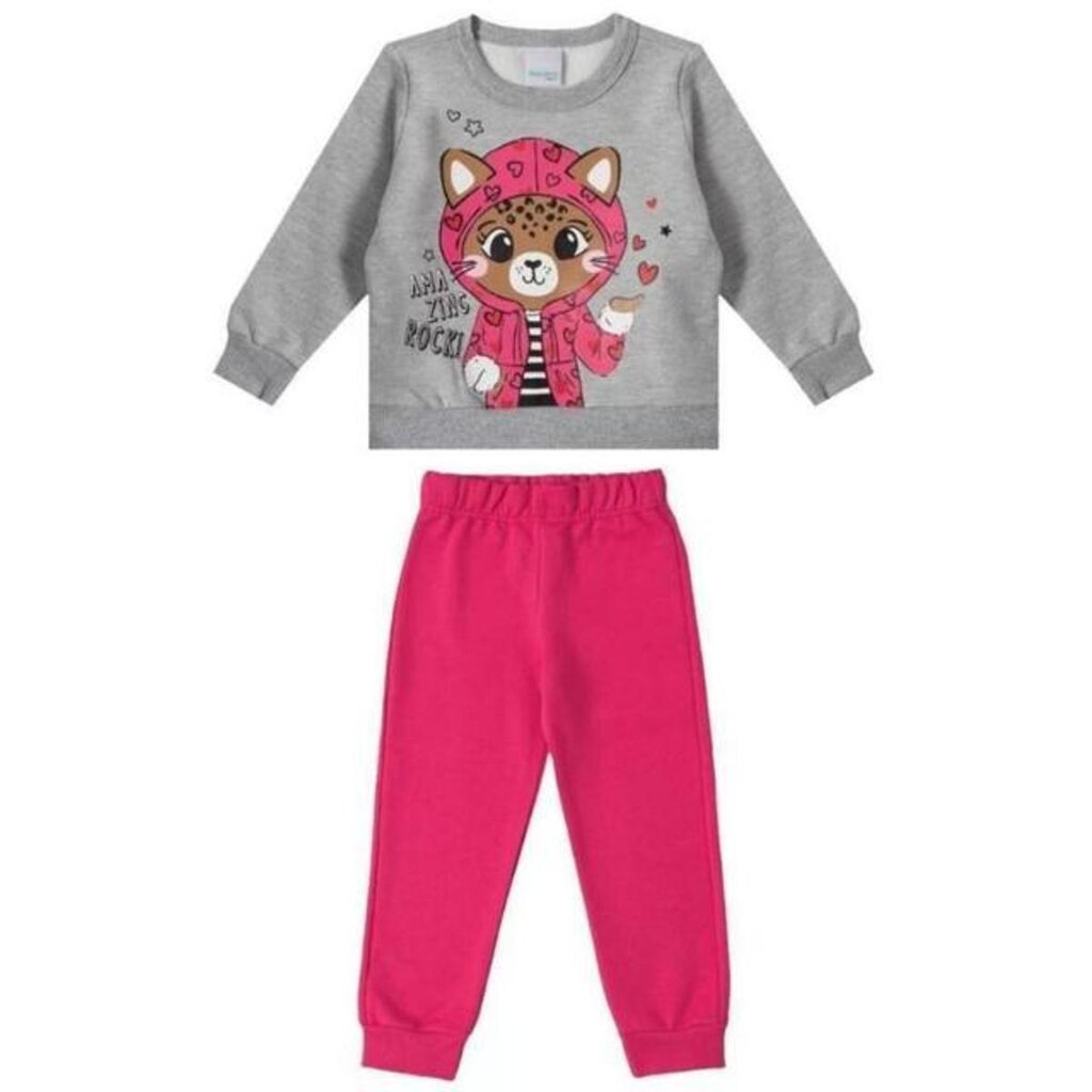 Conjunto Moletom Infantil Menina Malwee Ref. 91402