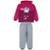 Conjunto Moletom Infantil Pink COM CAPUZ / Menina Roupas de Inverno - Rosa