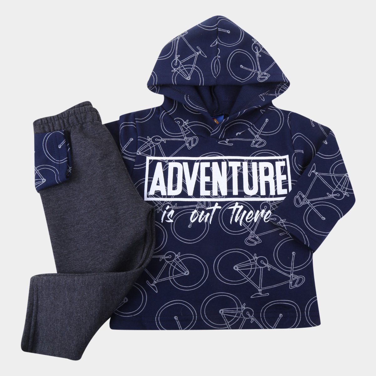 blue drawstring moletom com capuz