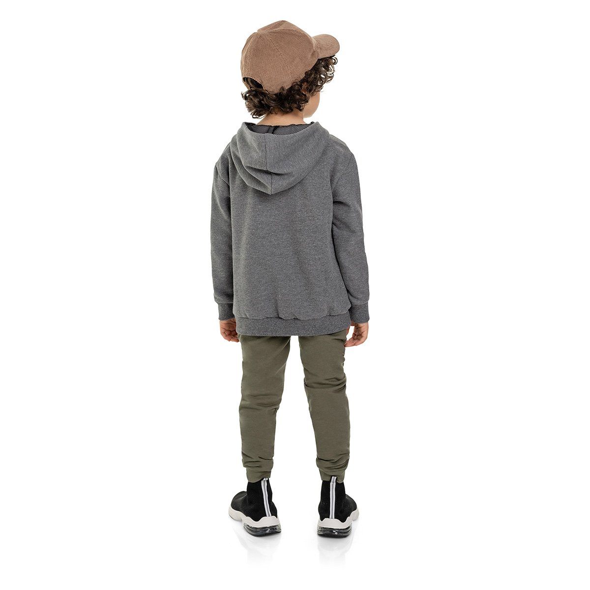 Conjunto Moletom Infantil Quimby Future Blusa Capuz + Calça Masculino - 2