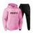 Conjunto Moletom Masculino Abrigo Polo Capuz e Bolsos - Rosa