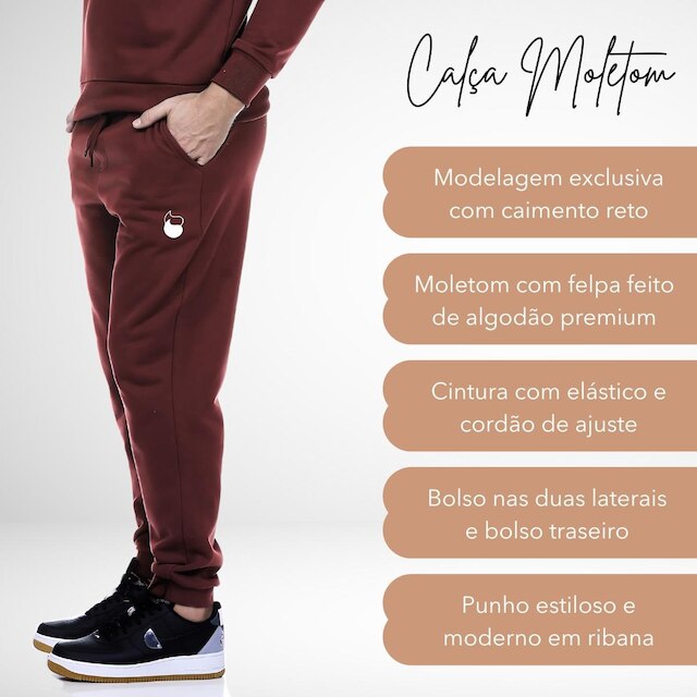 Conjunto Moletom Masculino Blusa e Calça