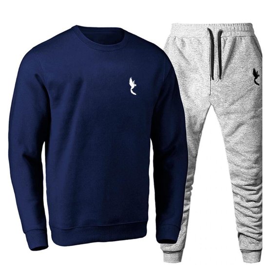 Conjunto Moletom Masculino Flanelado Conforto Dia a Dia - Marinho+Cinza Menor preço em Conjunto Moletom Masculino Flanelado Conforto Dia a Dia - Marinho+Cinza