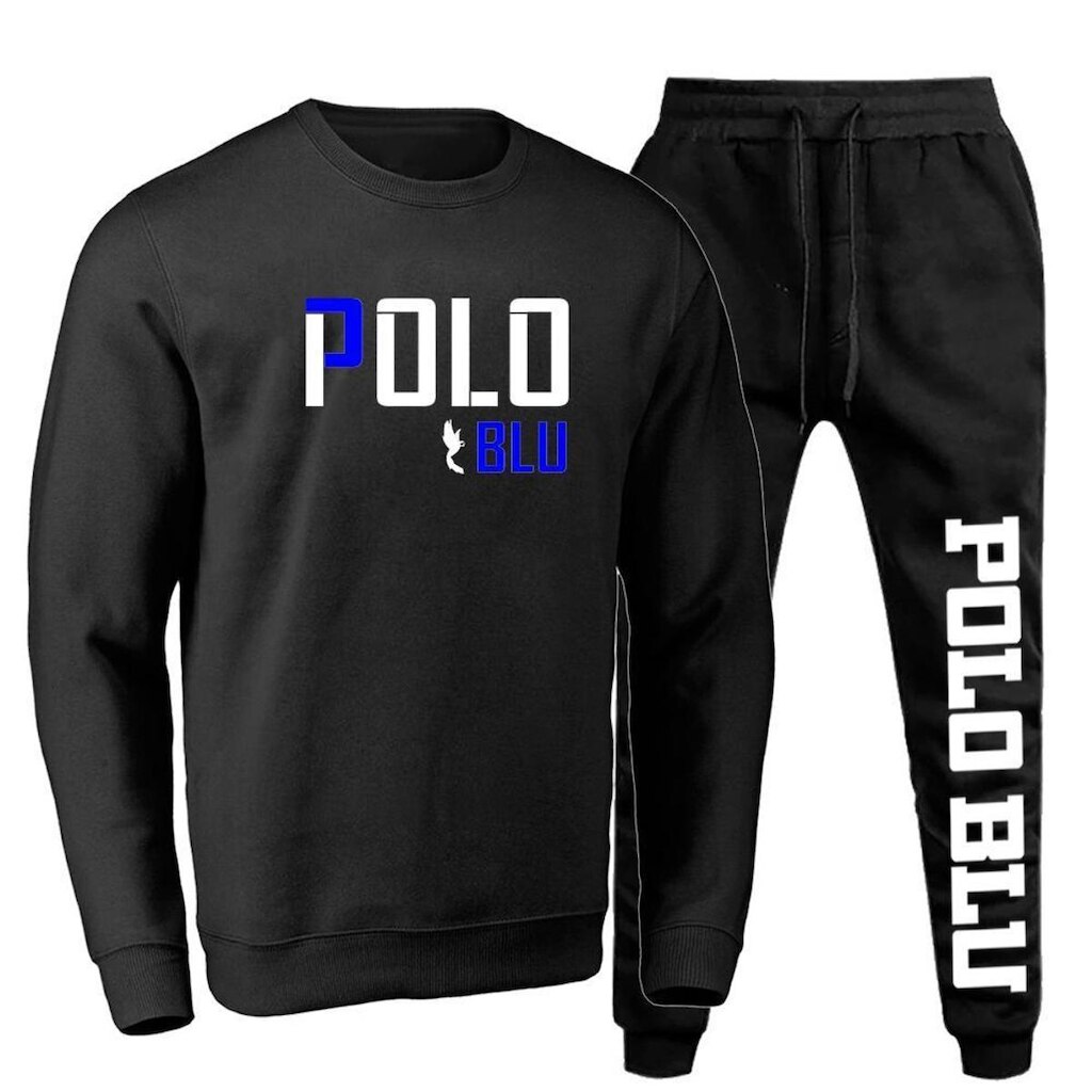 Conjunto Moletom Masculino Gola Careca Sem Capuz Dia a Dia