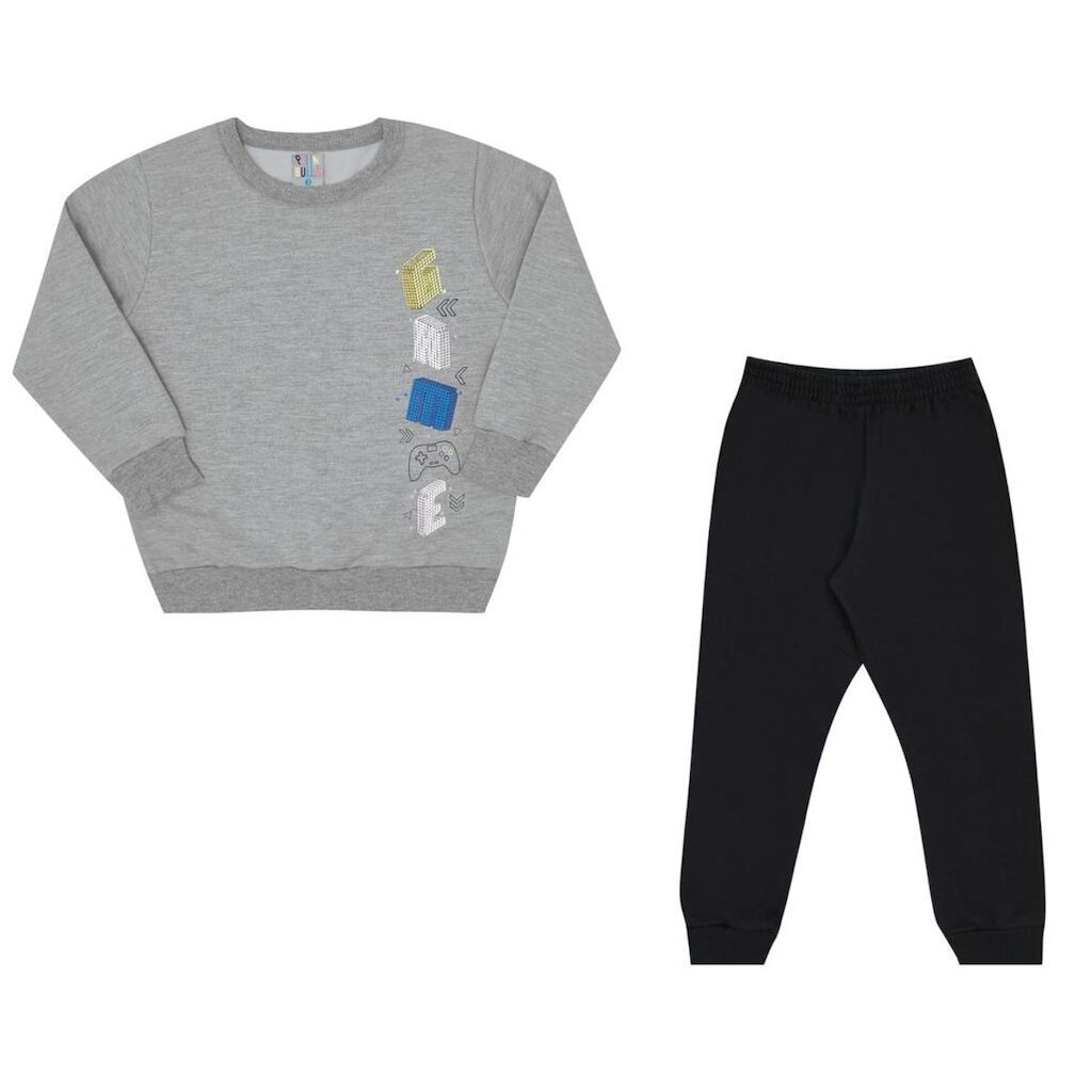 Conjunto Moletom Masculino Infantil Pulla Bulla Ref. 49665