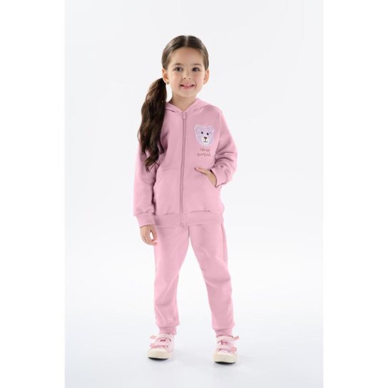 Conjunto Moletom Menina com Capuz Pulla Bulla Ref. 50233