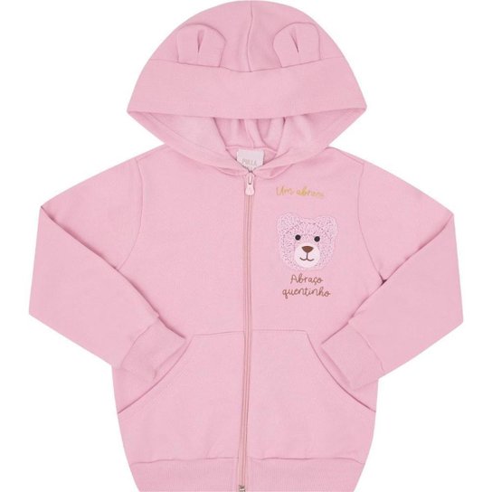 Conjunto Moletom Menina com Capuz Pulla Bulla Ref. 50233