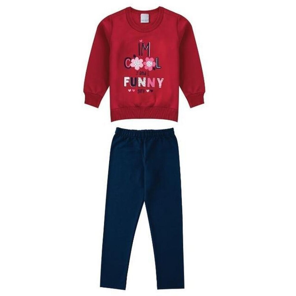 Conjunto Moletom Menina Infantil 10 ao 18 Malwee Ref. 091472