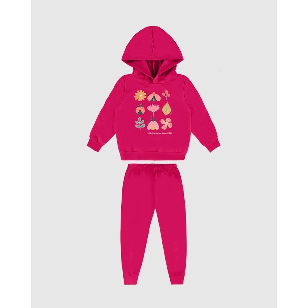 Conjunto Moletom Menina Malwee Kids 4 ao 8 Ref. 0126246
