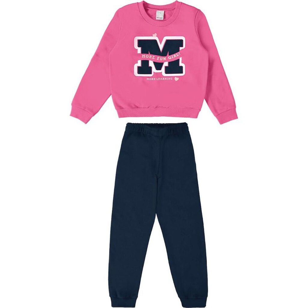 Conjunto Moletom Menina Malwee Kids Ref. 4/8 Ref. 116710