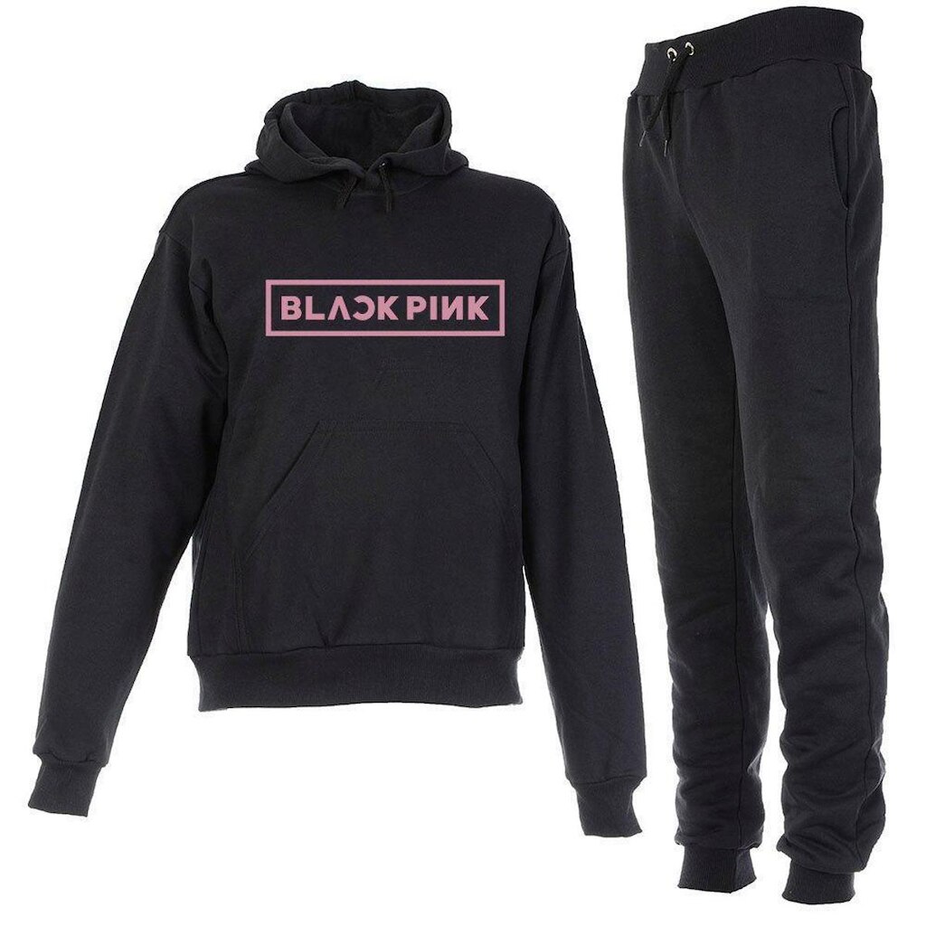 Conjunto Moletom Stranger Things Peluciado Preto