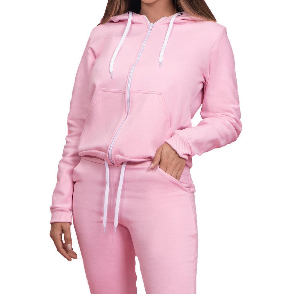 Conjunto Moletom Zíper Capuz Feminino