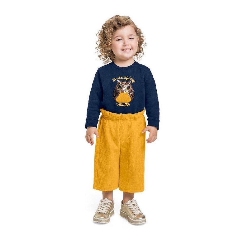 Conjunto Mundi Com Aplique De Cogumelo Infantil
