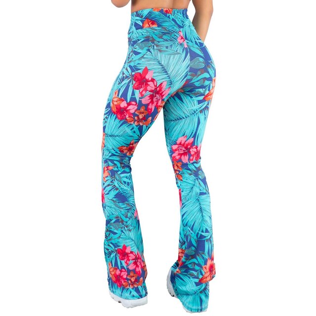 Conjunto Mvb Modas Calça Flare Feminina e Top Faixa