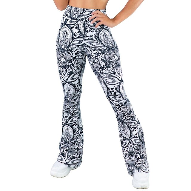 Conjunto Mvb Modas Calça Flare Feminina e Top Faixa