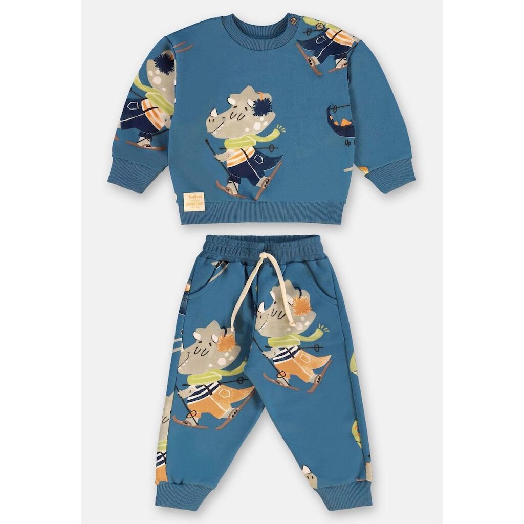Conjunto para Bebê Menino em Moletom Blusa e Calça Up Baby