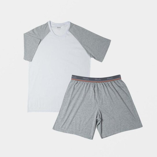 Conjunto Pijama Mash Curto Algodão Masculino - Cinza é ruim? Conjunto Pijama Mash Curto Algodão Masculino - Cinza é boa?