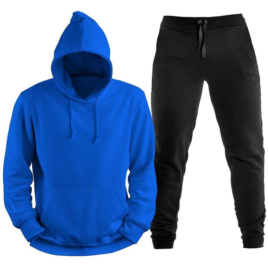 Conjunto Plus Size Blusão Moletom Canguru Com Capuz Liso