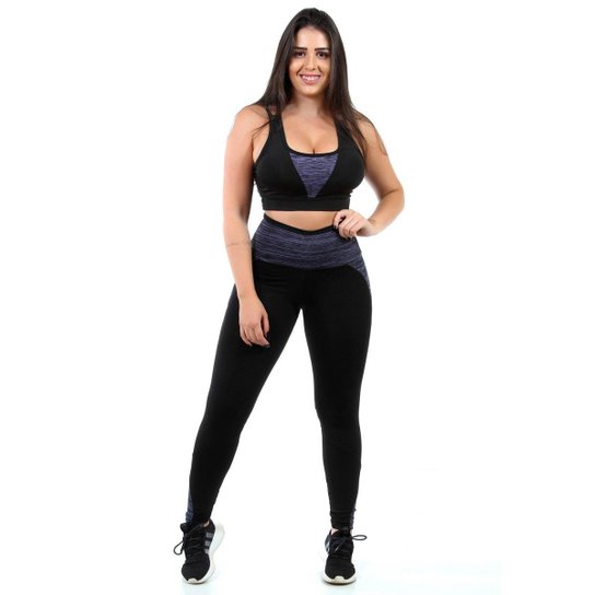 Conjunto Preto com Detalhe Risca Fitness Legging e Top - Violeta é ruim? Conjunto Preto com Detalhe Risca Fitness Legging e Top - Violeta é boa?