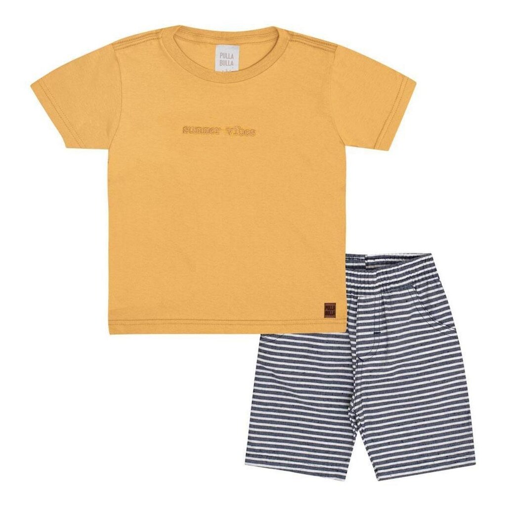 Conjunto Primeiros Passos Menino - Ocre - 50678-345