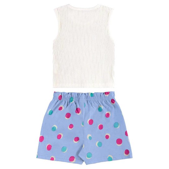Conjunto Regata Cropped e Short Bee Loop
