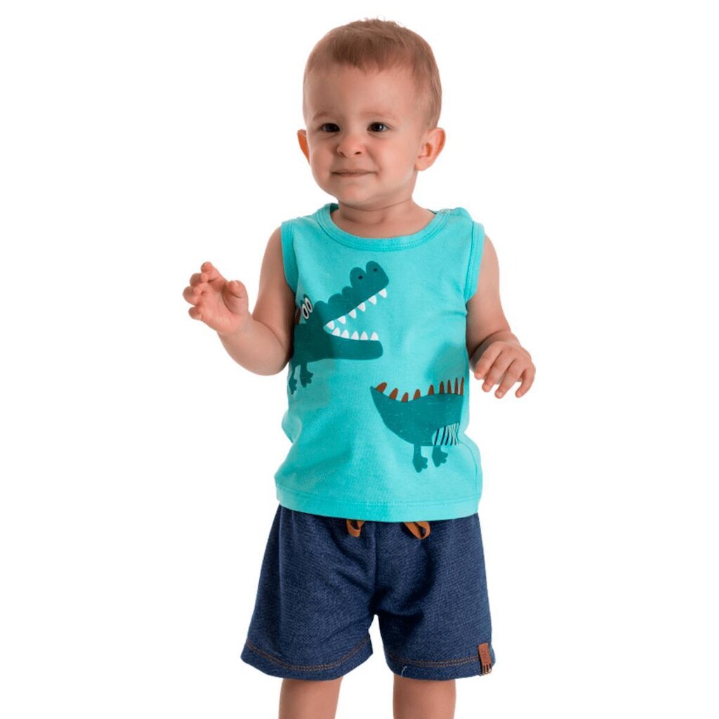 Conjunto Regata e Bermuda de Moletinho - Patota Toda