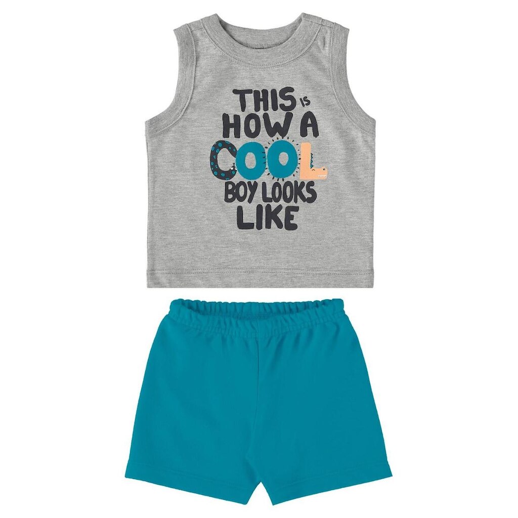 Conjunto Regata e Bermuda Infantil Guloseima