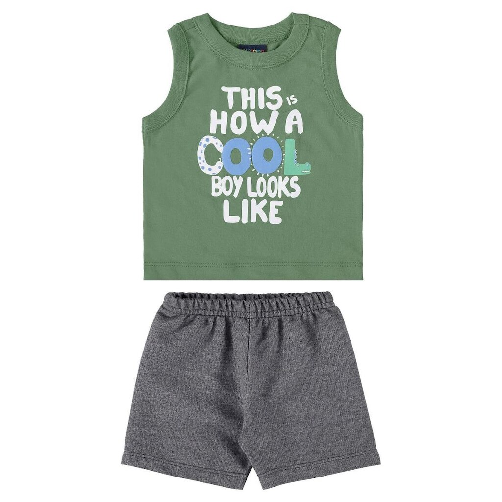 Conjunto Regata e Bermuda Infantil Guloseima