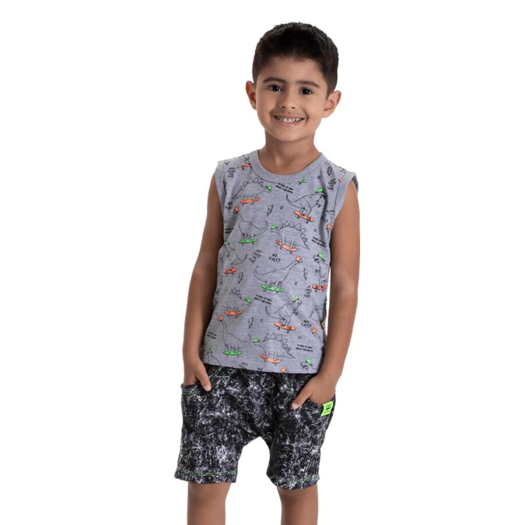 Conjunto Regata e Bermuda Marmorizada - Patota Toda