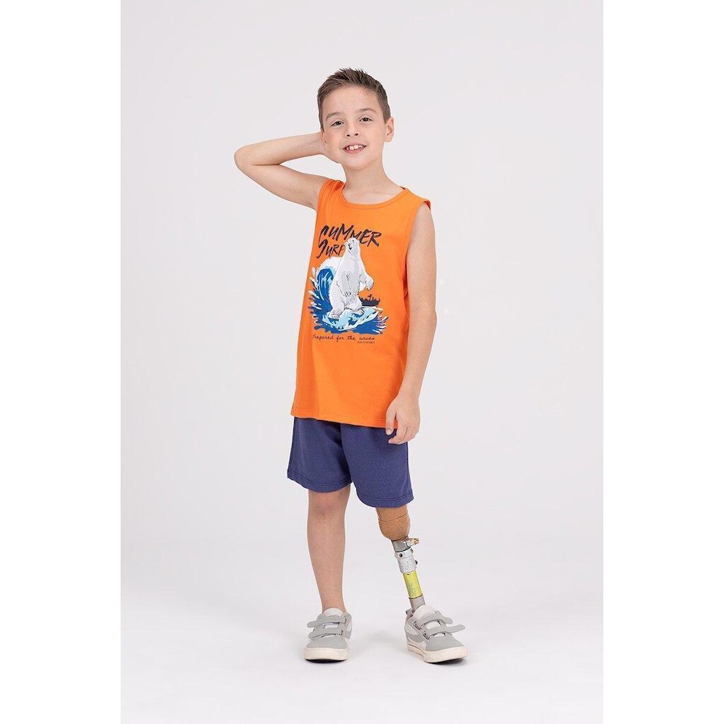 Conjunto Regata Infantil Summer Surf Laranja