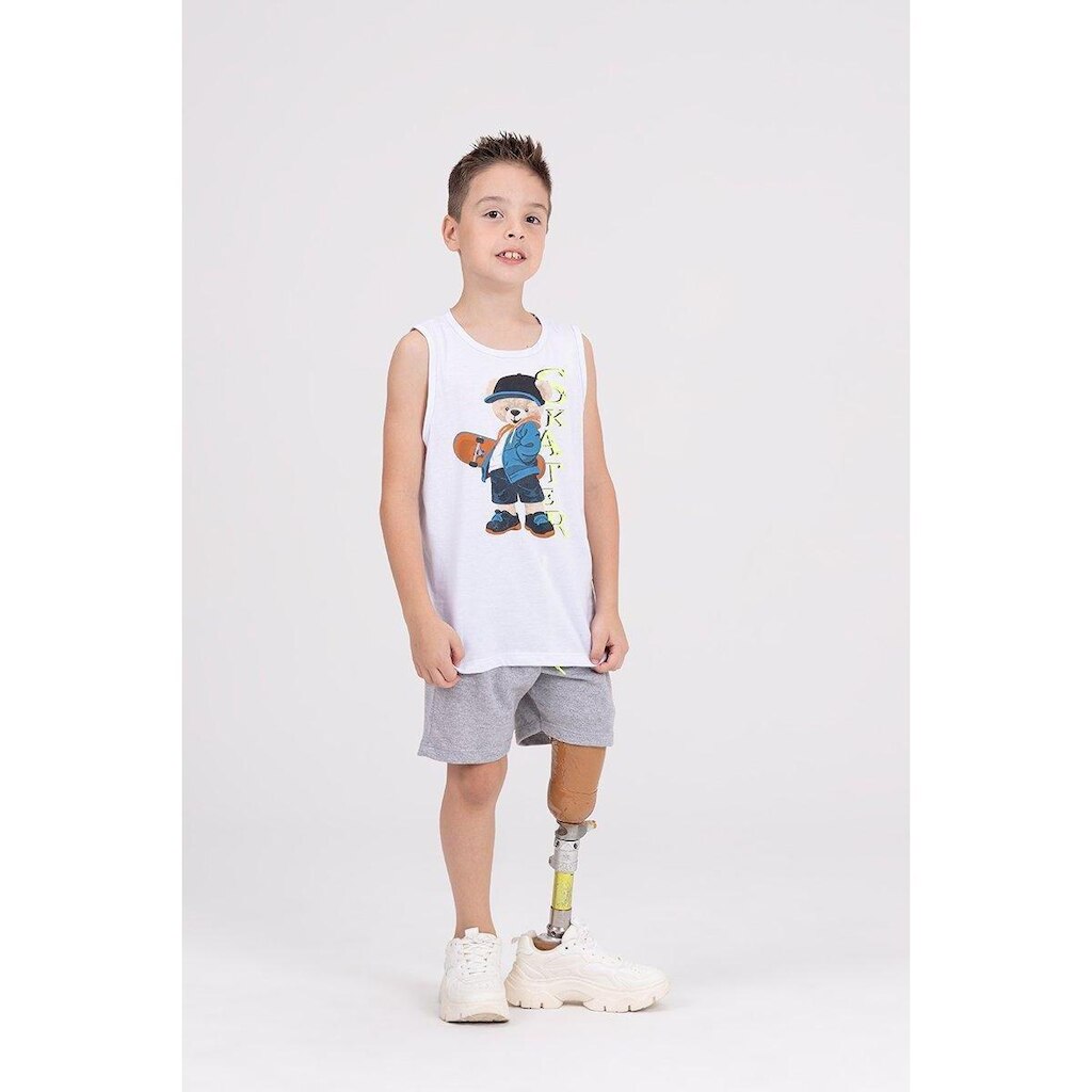 Conjunto Regata Infantil Web Skater Branco