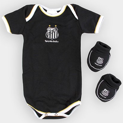 Conjunto Santos Bebê Body + Sapatinho - Unissex