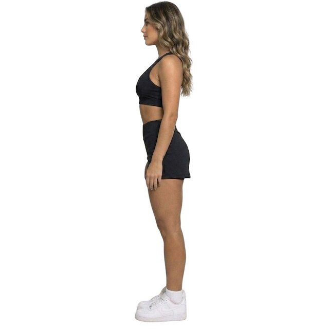 Conjunto Top Bojo e Short Saia Bella Fiore Roupas para Academia Treino Moda Fitness Musculação