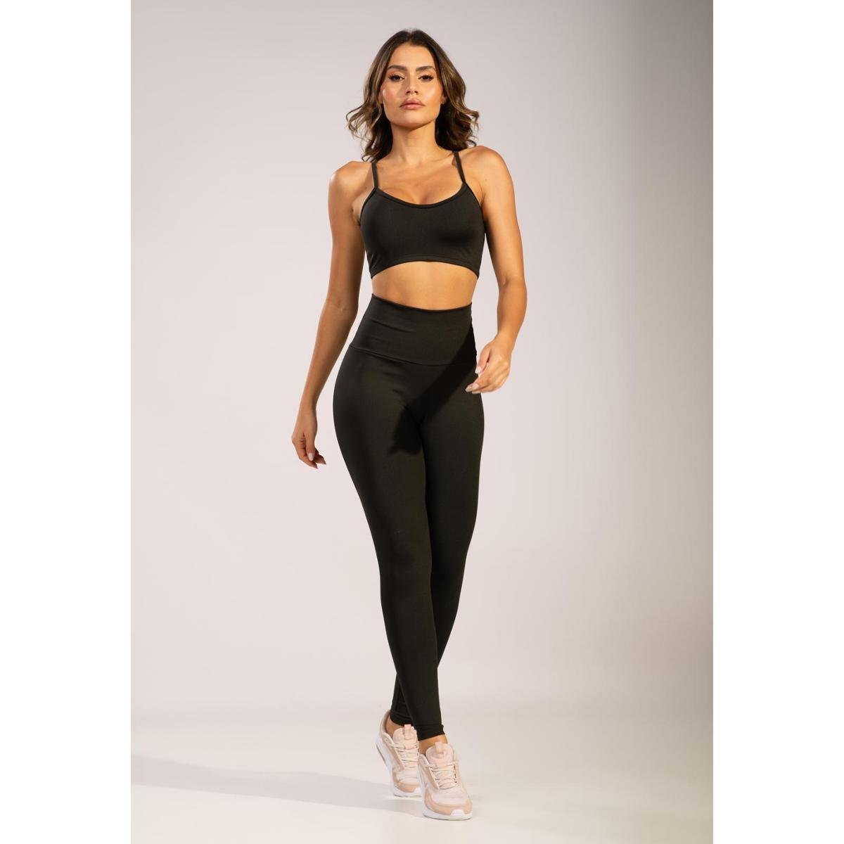 Conjunto Top e Calça Fitness Serra e Mar Roupa para Academia Moda Fitness Menor preço em Conjunto Top e Calça Fitness Serra e Mar Roupa para Academia Moda Fitness