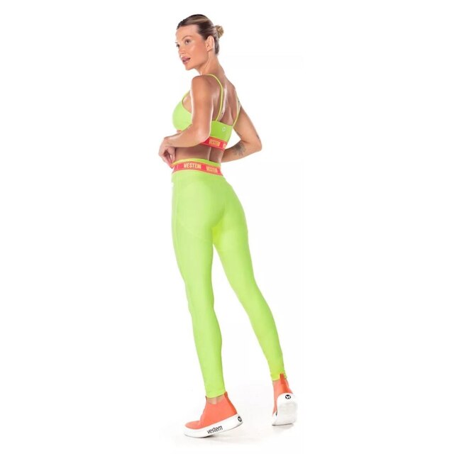 Conjunto Top E Legging Fitness Hera Elastico Vestem Academia