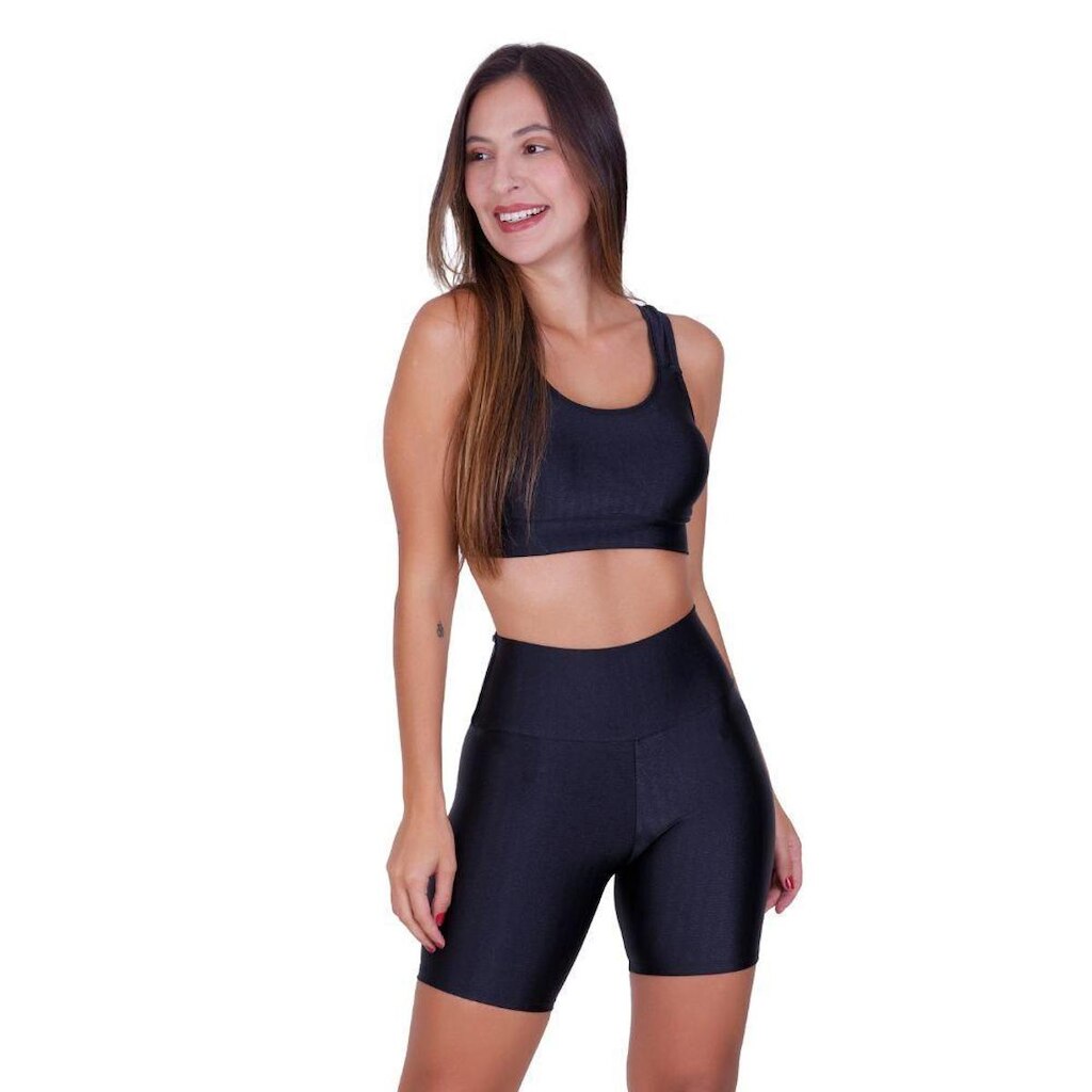 Conjunto Top e Short 3D Academia Fitness Michele