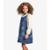Conjunto Trick Nick Blusa Com Salopete Jeans Feminino - Azul
