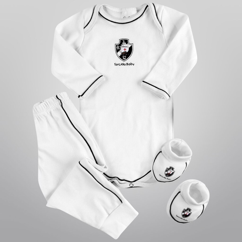 Conjunto Vasco Body c/ 3 peças Infantil