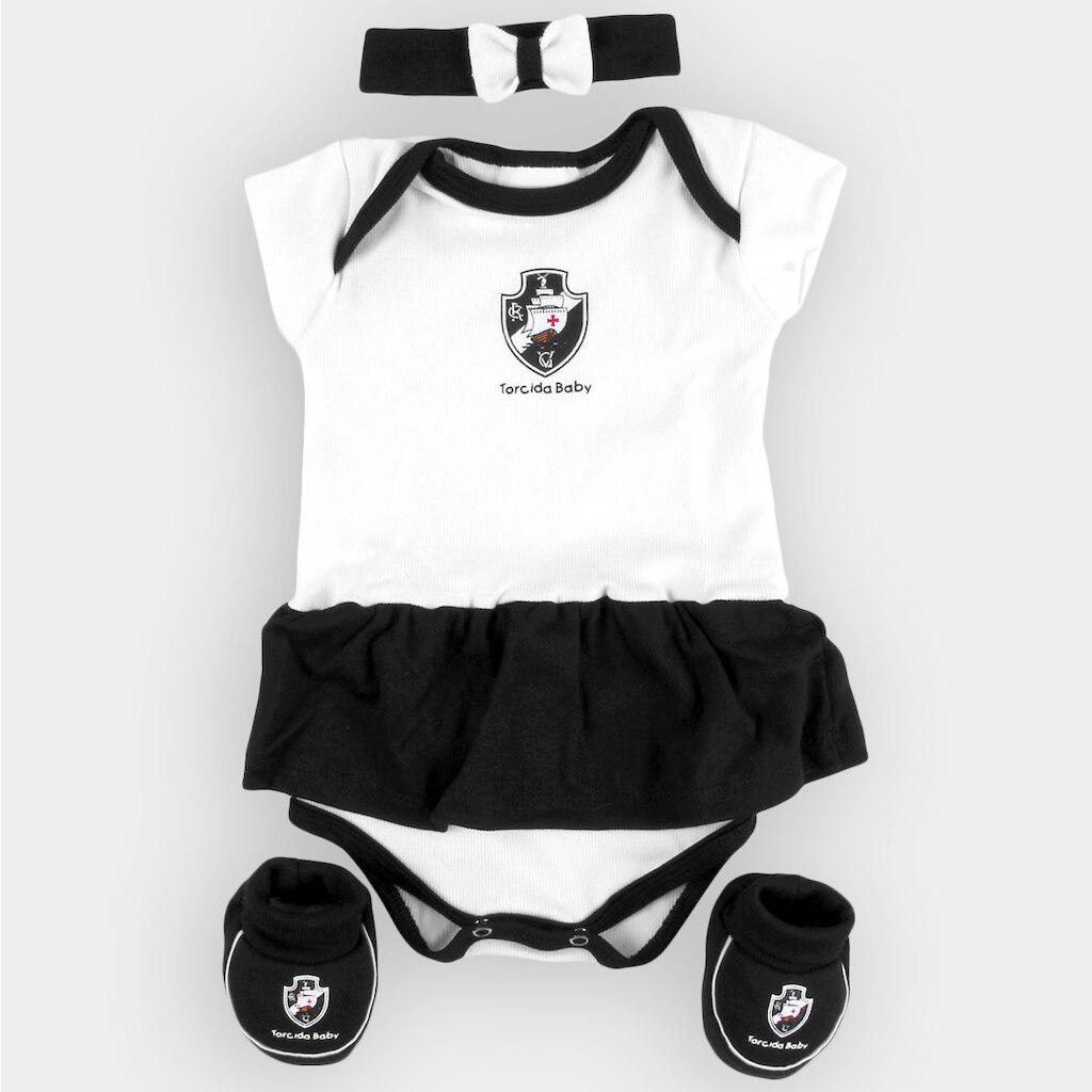 Conjunto Vasco Infantil c/ 3 peças