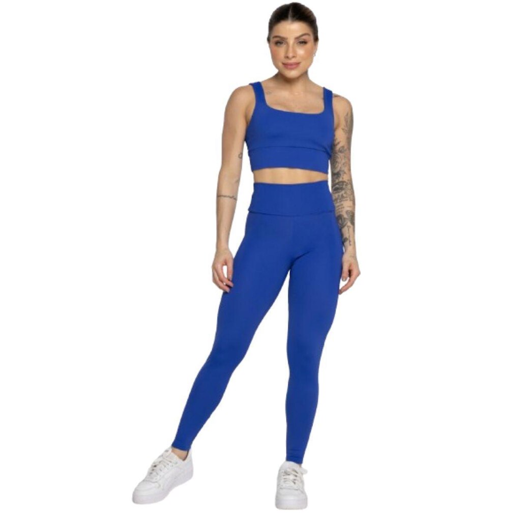Conjunto Vekyo Top Alça Grossa + Short Smart Feminino