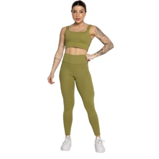 Conjunto Vekyo Top Alça Grossa + Short Smart Feminino