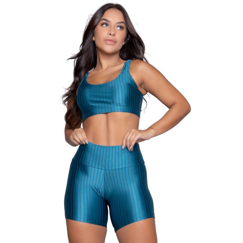 Conjunto Vekyo Top + Short New Zig 3d Feminino