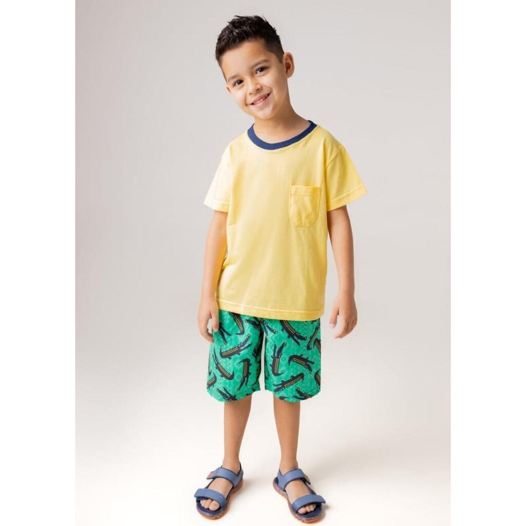 CONJUNTO VERAO MASCULINO INFANTIL TACTEL